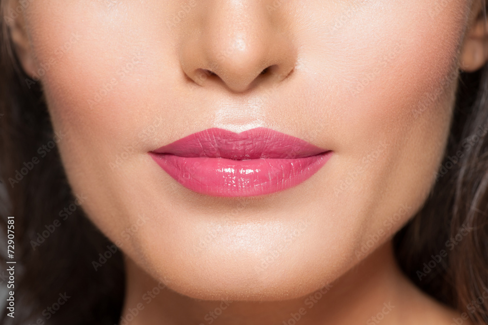 Fototapeta premium Closeup of beautiful lips