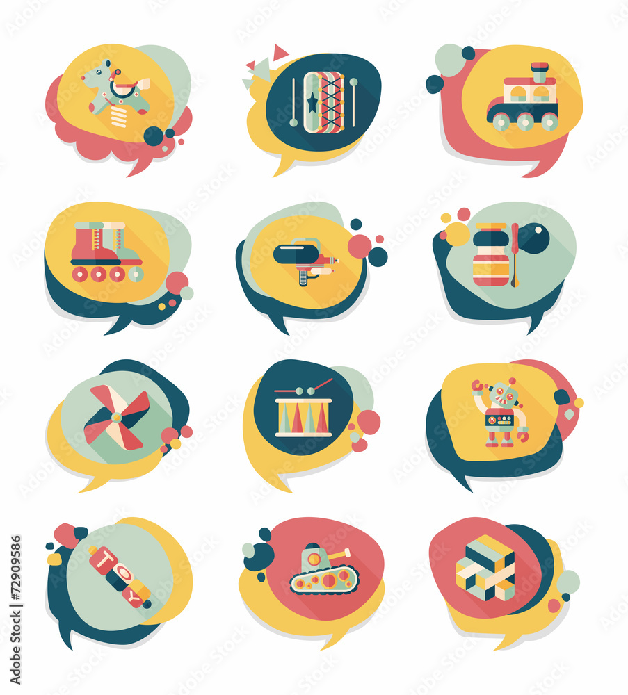 Baby badge banner design flat background set, eps10 Baby badge banner design flat background set, eps10