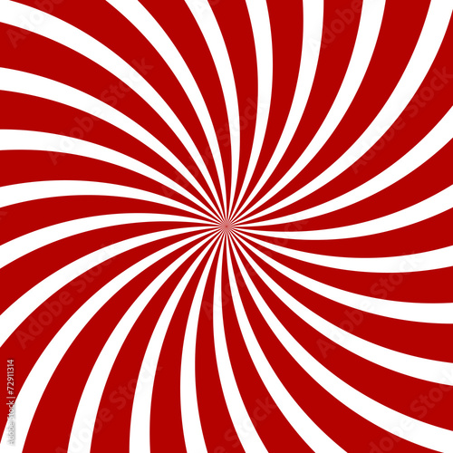 Red Hypnosis Spiral Pattern. Optical illusion. Vector