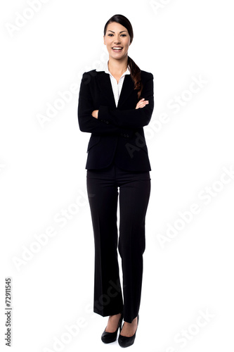 Young confident smiling businesswoman