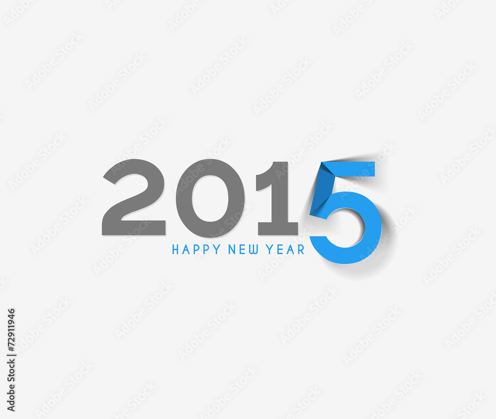 Happy new year 2015 Text Design