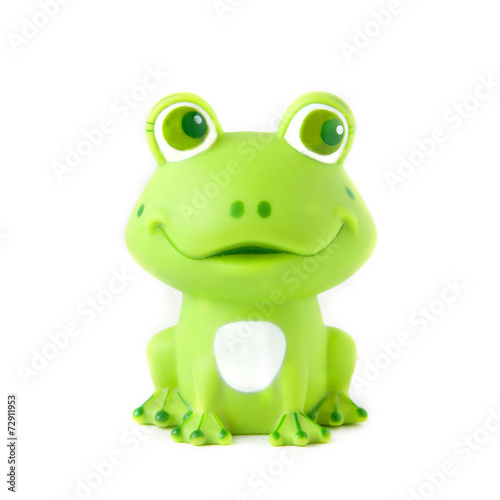 Green rubber frog