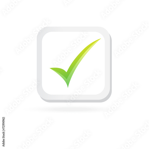 Colour check box. Button set. Vector icon. Concept image
