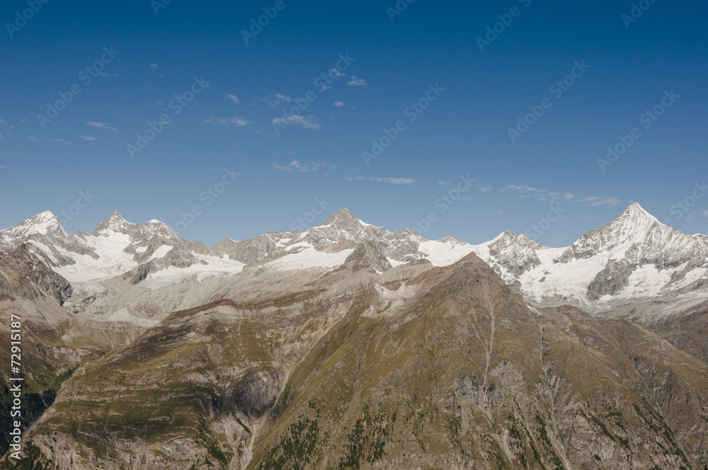 Zermatt, Dorf, Schweizer Alpen, Trifthorn, Sommer, Schweiz