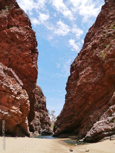 The simsoms gap in the West McDonnell ranges in Australia