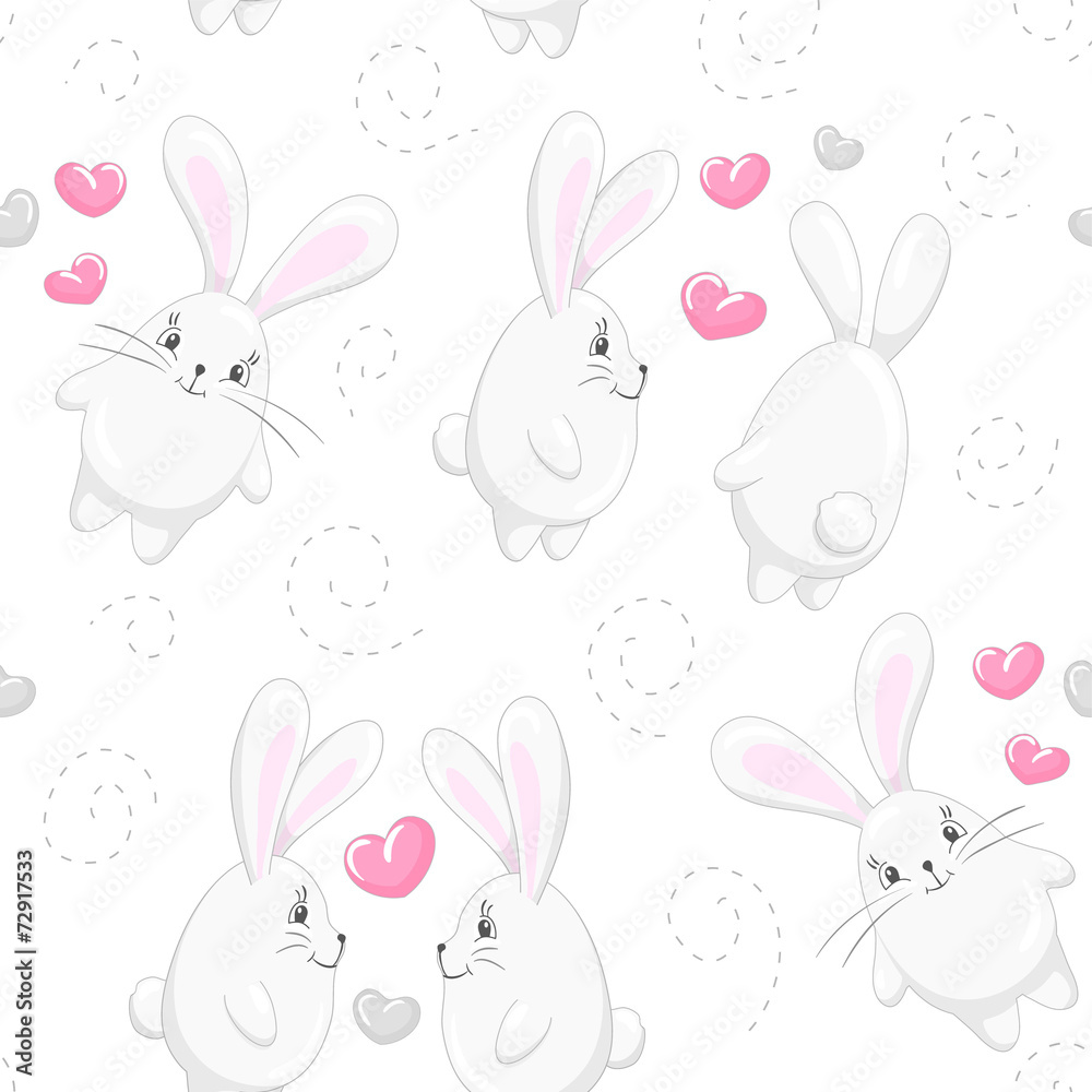 Cute hearts and rabbits 3 Cute hearts and rabbits 3