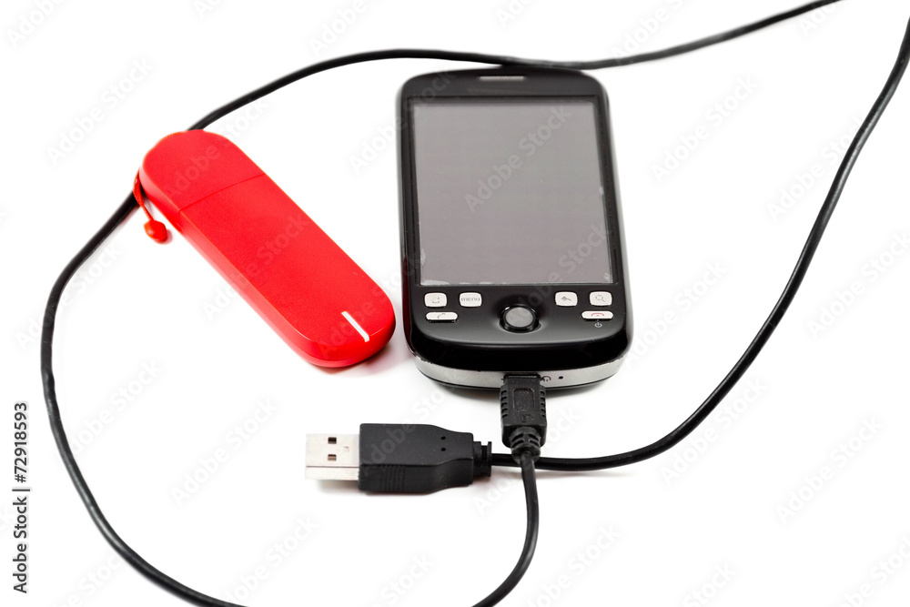 Handy mit Usb Datenkabel und Internet Stick Handy mit Usb Datenkabel und Internet Stick