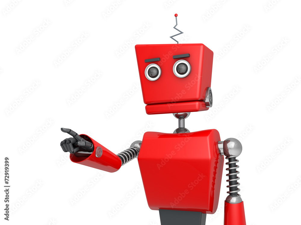 Fototapeta premium red robot