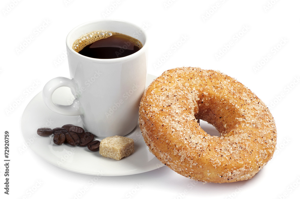 Coffee and donut Coffee and donut
