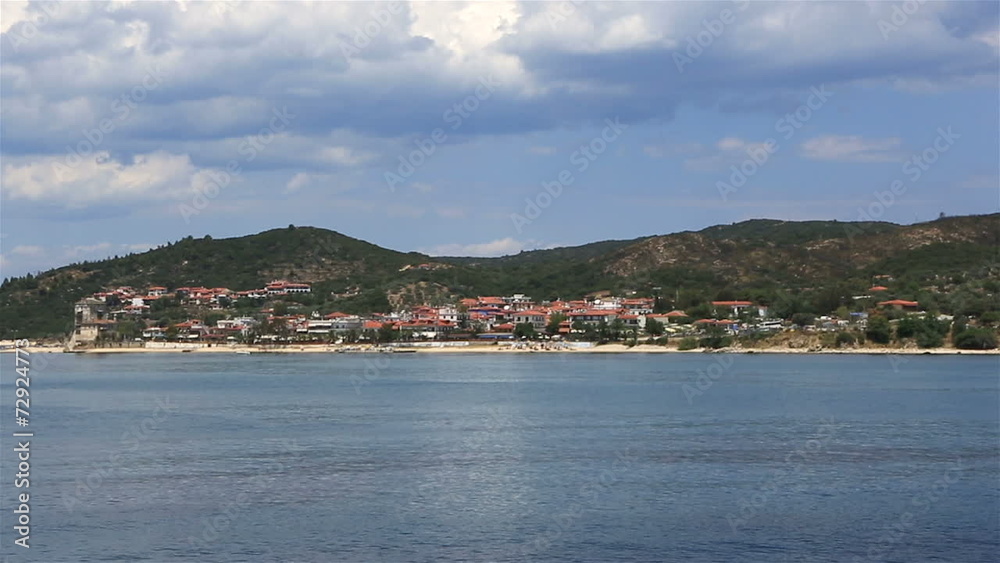 Ouranoupoli on Athos peninsula. Ouranoupoli on Athos peninsula.