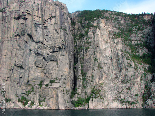 Cliffs of the fiord Stavanger, Norway