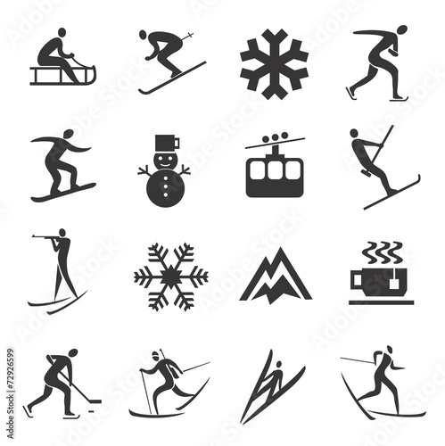 Set of Winter Sport icons