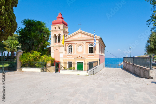 Church of Panagia Mandrakina in Corfu Town, Greece.
