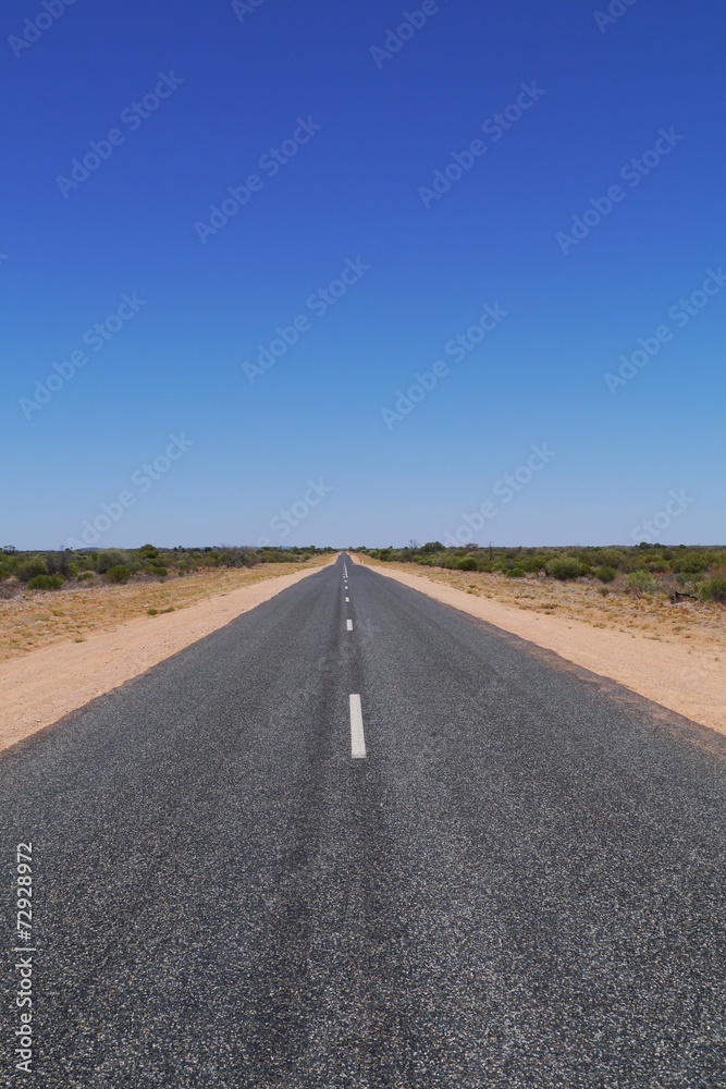 The Stuart Highway from Adelaide to Darwin