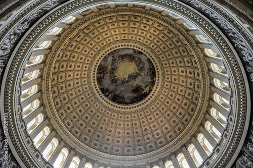 Dome inside of US Capitol  Washington DC