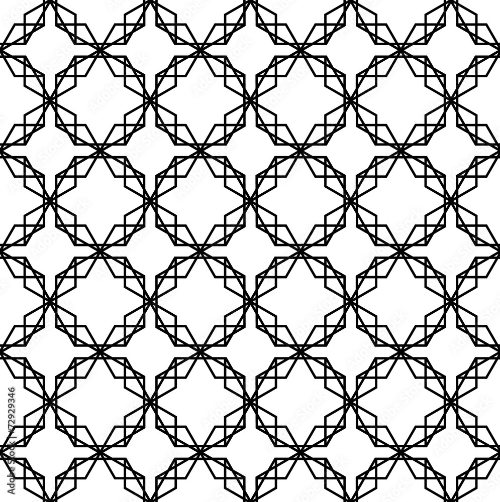 Naklejka premium Seamless eastern ornament