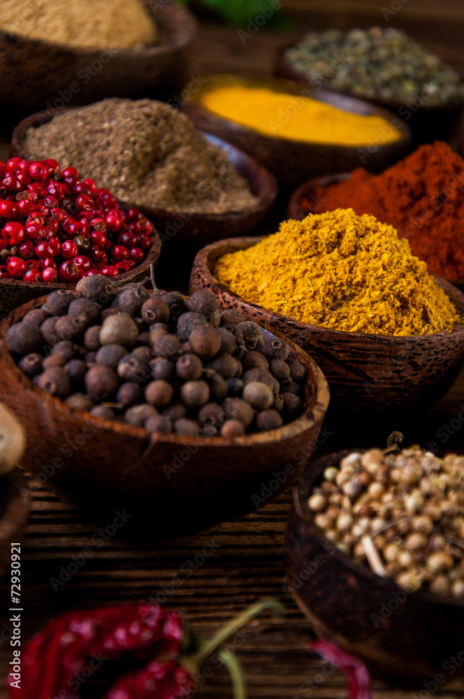 Traditional oriental them with spices Traditional oriental them with spices