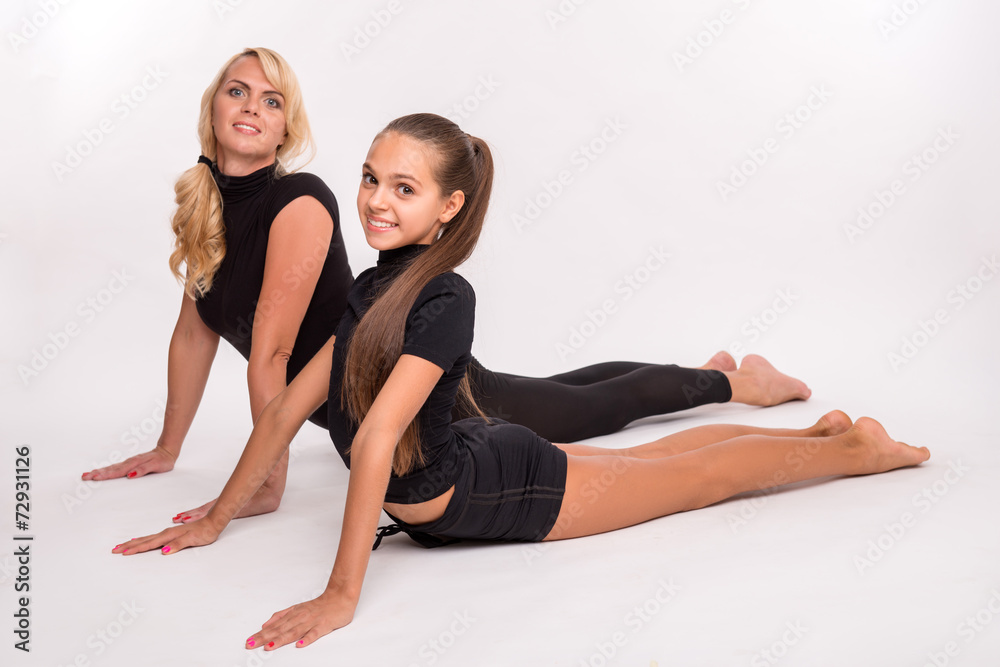 Young mother and teenager daughter Young mother and teenager daughter