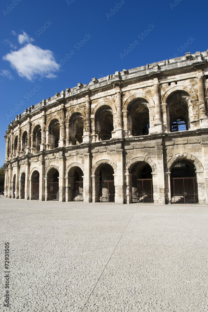 France. Exterior of the Arena of Nîmes