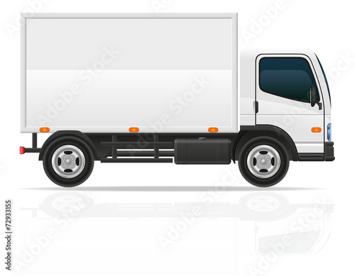 small truck for transportation cargo vector illustration
