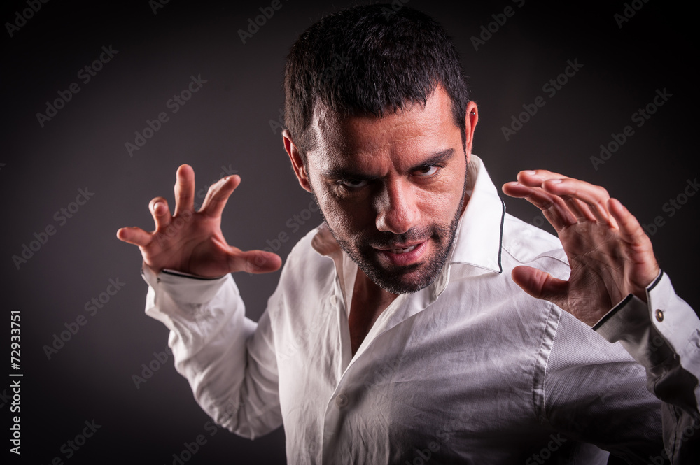 man showing hands man showing hands