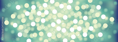 Turquoise festive lights, vector background.