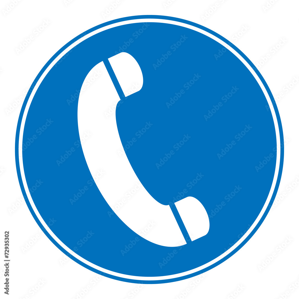 Phone allowing sign Phone allowing sign
