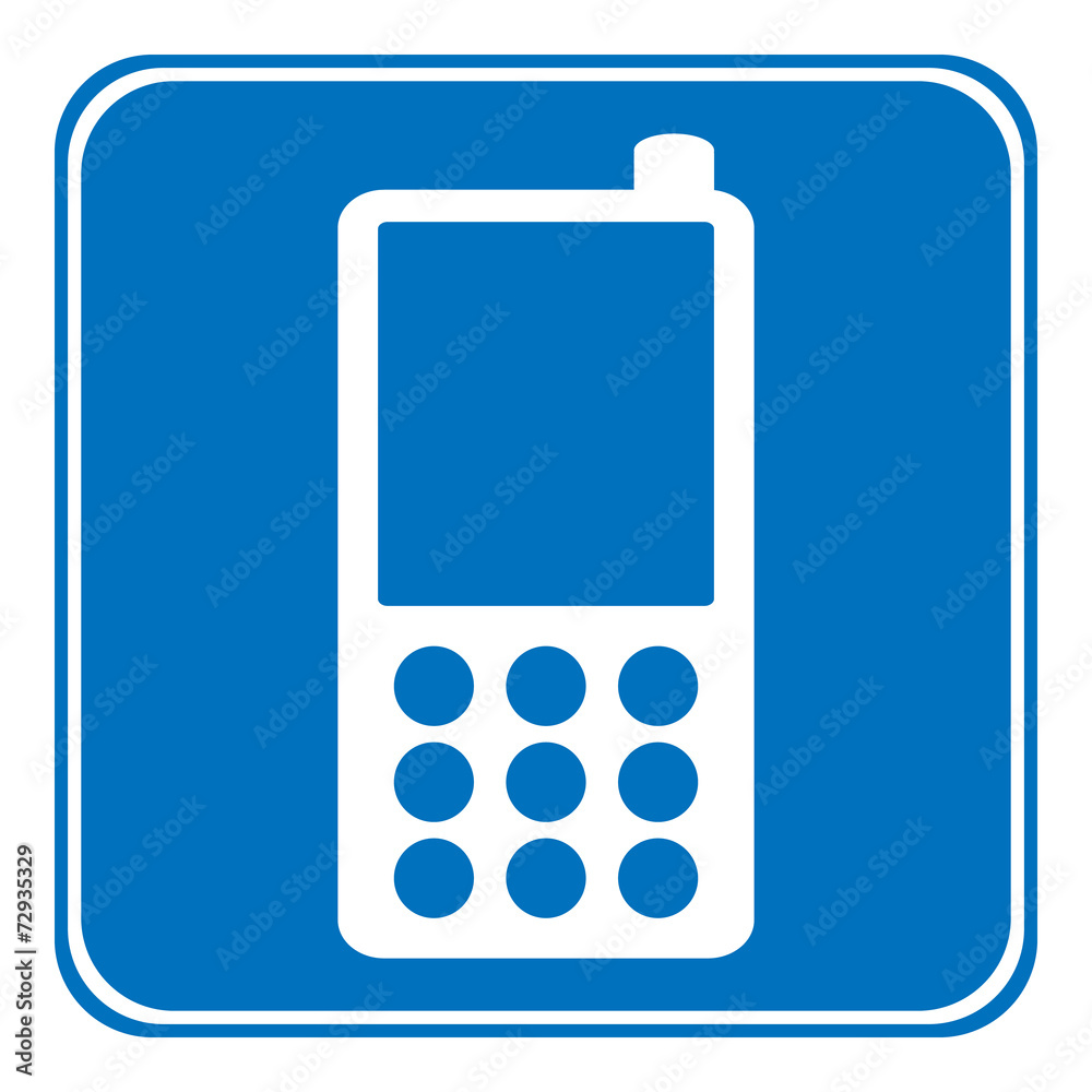 Phone allowing sign Phone allowing sign