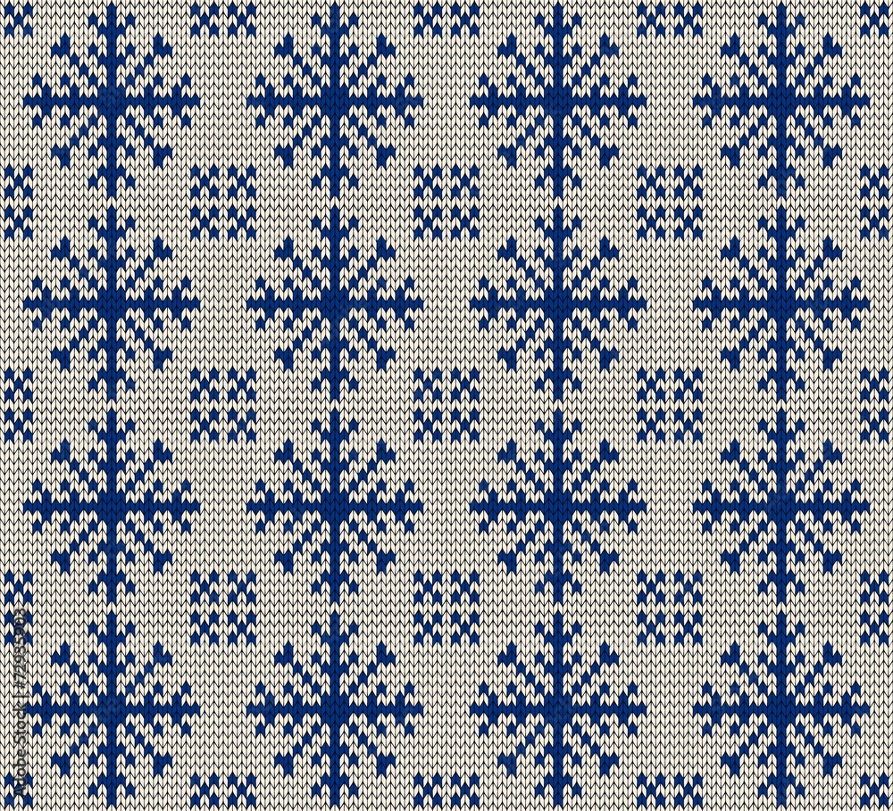 Christmas seamless knitted background.