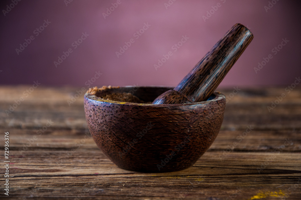 Asian hot cuisine with traditional spices