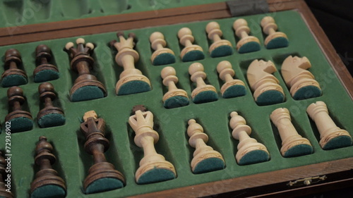 Chess. Box Of Chessmen.
