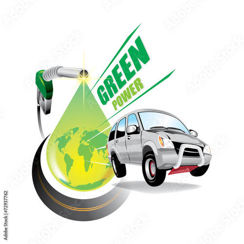 Oil drop concept - vector illustration