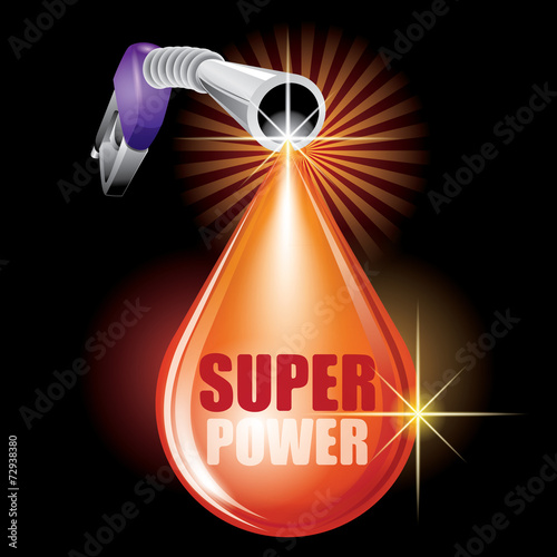 Oil drop concept - vector illustration