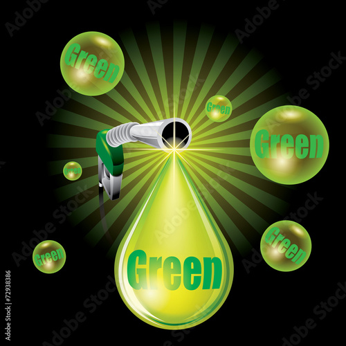 Oil drop concept - vector illustration