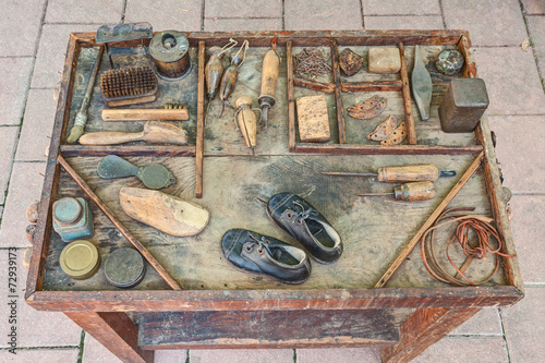 old tools of the shoemaker photo