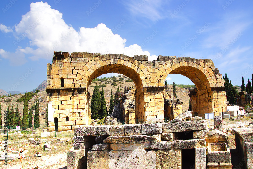 Roman Basilica Bath, Hierapolis, Pamukalle, Turkey.
