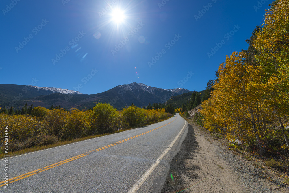 Road To Aspen Colorado in the Autumn