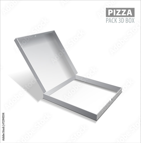 Vector pizzza box illustration. photo