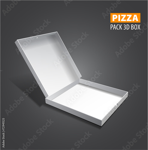 Vector pizzza box illustration. photo