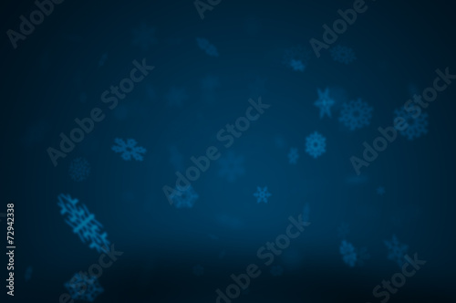 Christmas background - snow at night