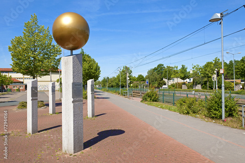 Planetenpfad mit Begrüßungsstele in Garbsen photo