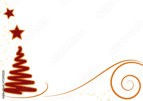 Sfondo stelline e albero stilizzati