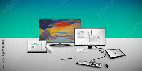 Living room electronics technology present