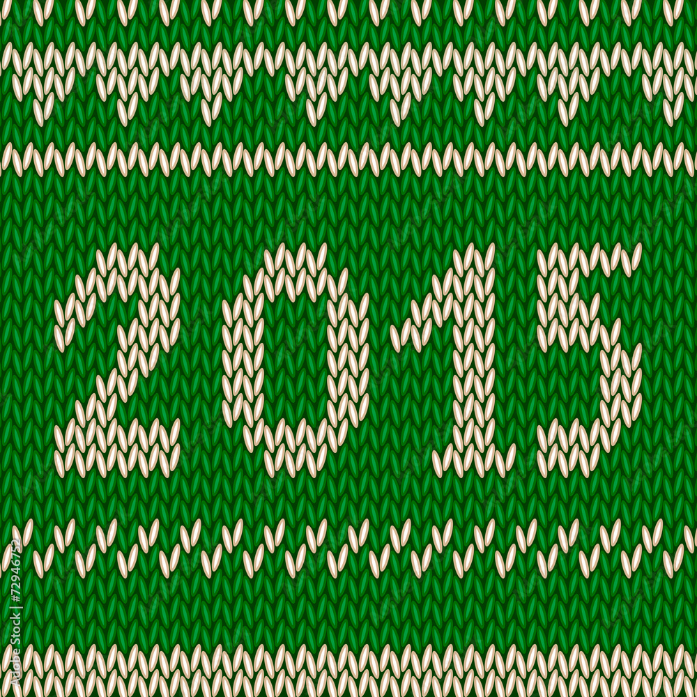 Knitting christmas pattern with a showflakes Knitting christmas pattern with a showflakes