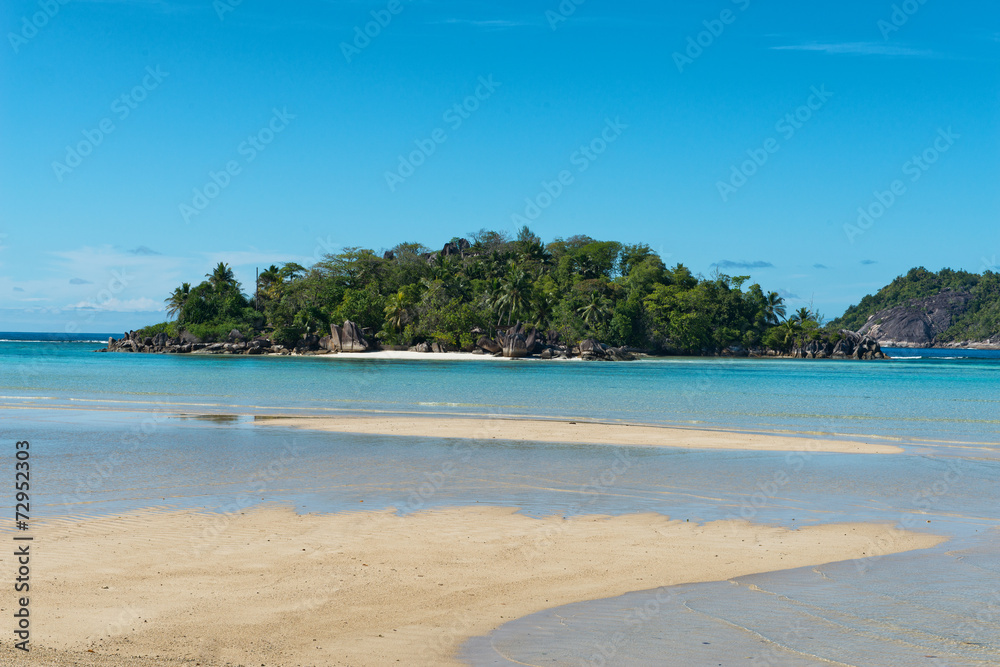 Anse Islet Beach at Port Launay, Seychelles