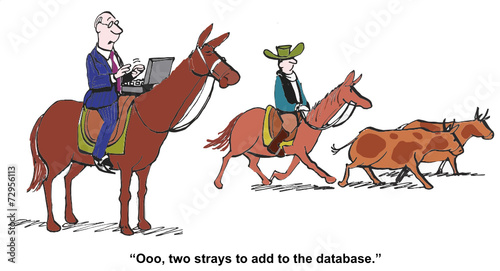 "Ooo, two strays to add to the database."