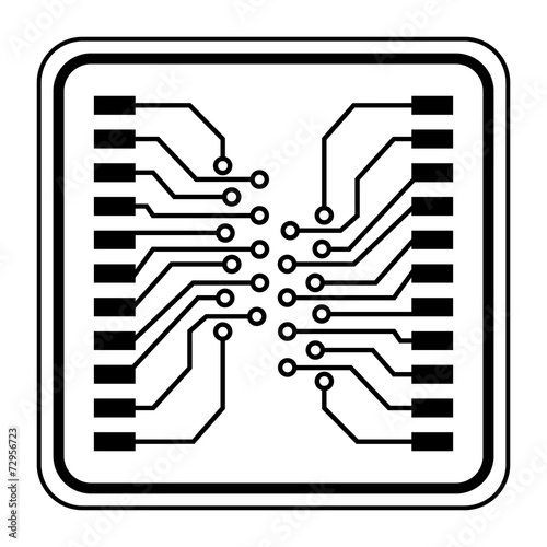 Logo circuit électronique.