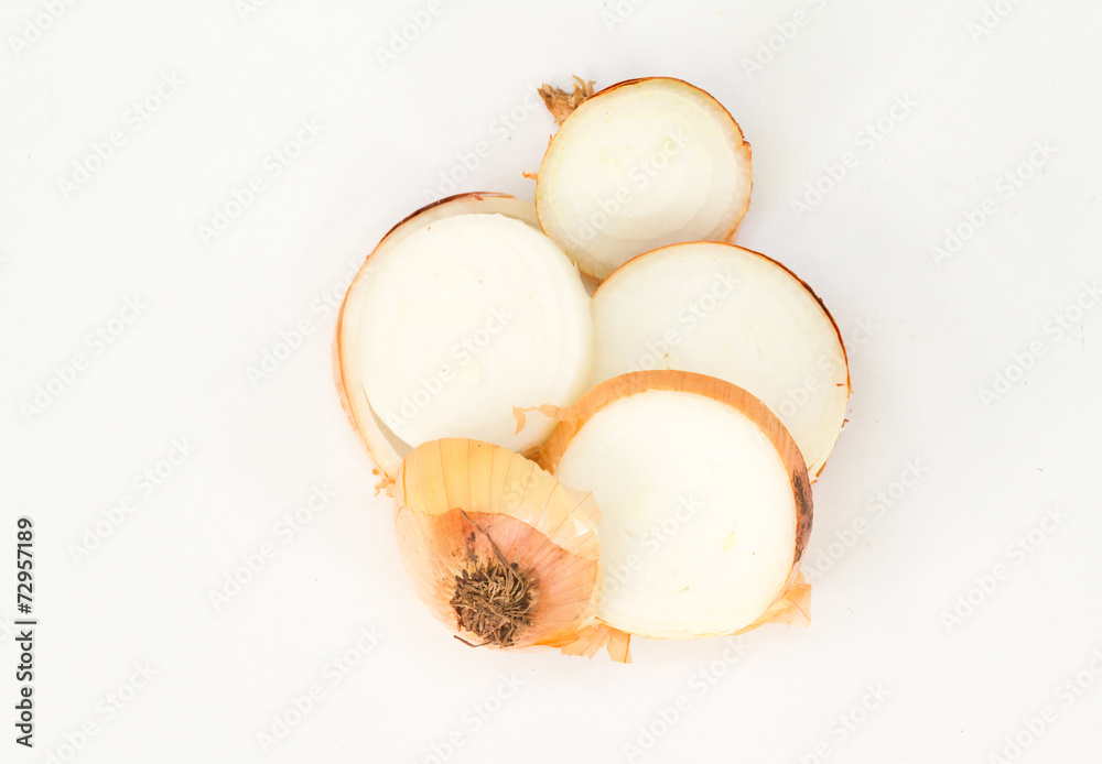 Fototapeta premium onion in isolated on white background