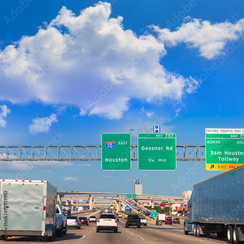 Houston Katy Freeway Fwy in Texas USA photo