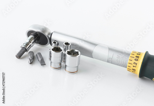 Canvastavla Preset Torque Wrench Ratchet isolated on white background